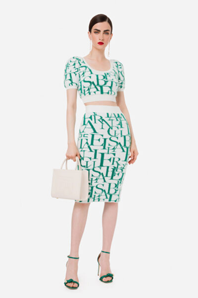 Falda tubo elisabetta franchi moda mujer
