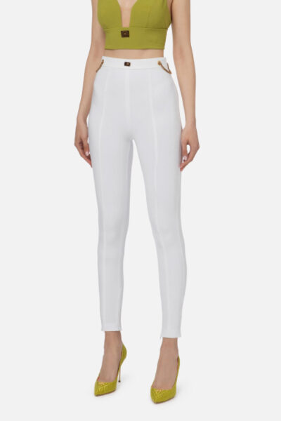 Pantalón de tejido bielástico con cadenas