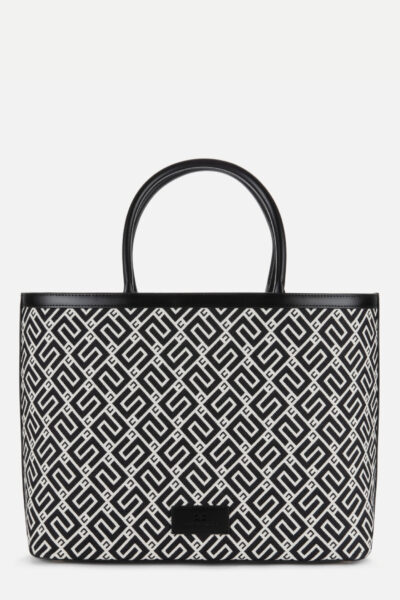 Bolso shopper grande con estampado del logotipo